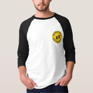 T-shirt État de pièce en t de base-ball d'insigne de