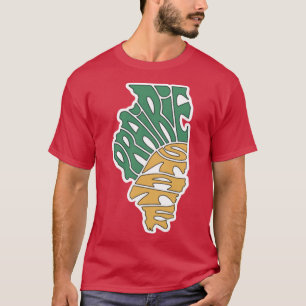 T-shirt État de Prairie Illinois