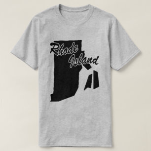 T-shirt État De Rhode Island Shape