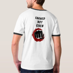 T-shirt État d'esprit de ceinture noire de karaté Motivati