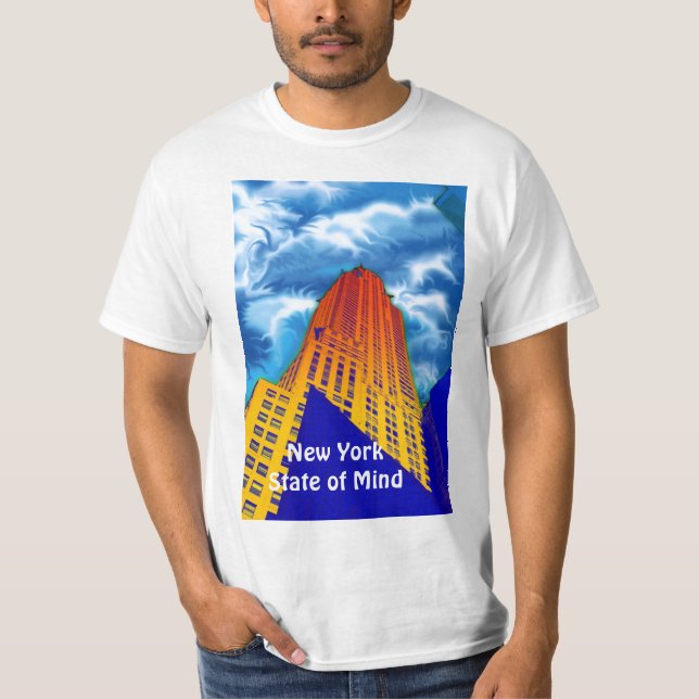 T-shirt État d'esprit de New York (Devant)