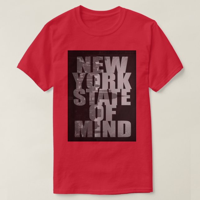 T-shirt État d'esprit de New York (Design devant)
