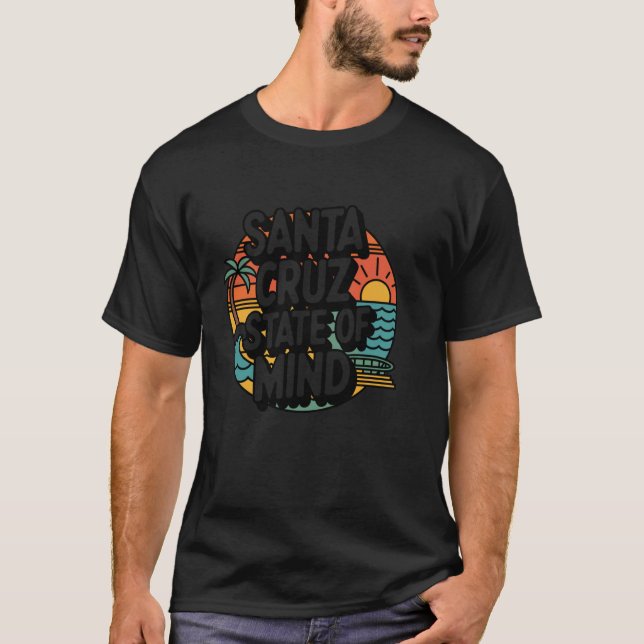 T-shirt État d'esprit de Santa Cruz Rétro Coucher de solei (Devant)