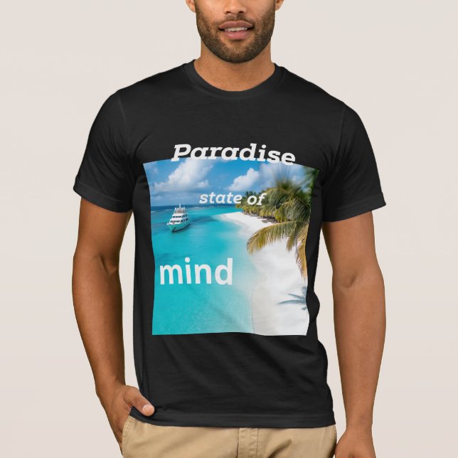 T-shirt ''État d'esprit paradisiaque' (Devant)