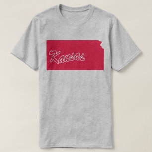 T-shirt État du Kansas Shape