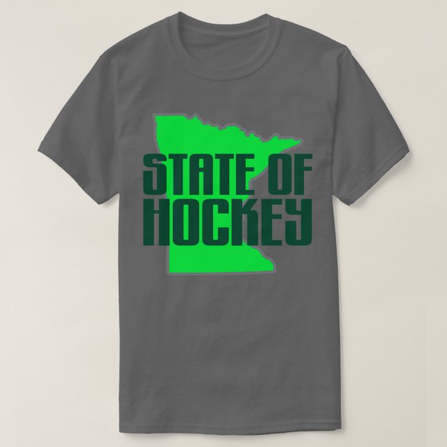 T-shirt état du minnesota de hockey (Design devant)