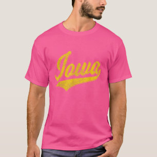 T-SHIRT ÉTAT DU SCRIPT IOWA BASEBALL VARSITY SPORTS DRAPEA