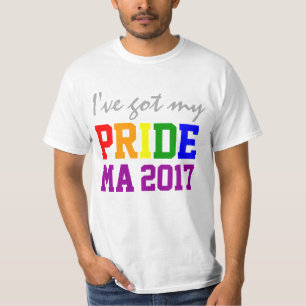T-shirt État personnalisé et année où j'ai mon Gay pride d