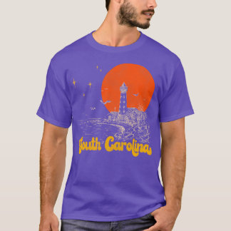 T-shirt État vintage de la Caroline du Sud Mid Century Dis