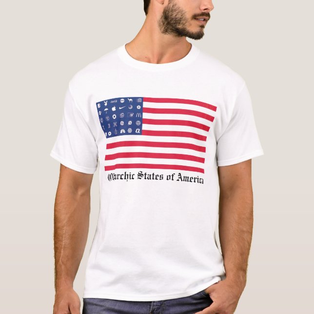 T-shirt États oligarchiques de l'Amérique (Devant)