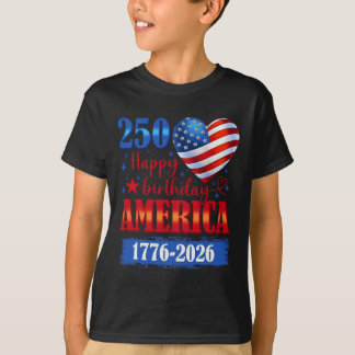 T-shirt États-Unis 1776 2026 Juillet 4ème 250ème Anniversa