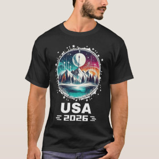 T-shirt États-Unis 2026 Allez États-Unis Sport d'hiver Équ