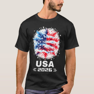 T-shirt États-Unis 2026 Allez États-Unis Sport d'hiver USA
