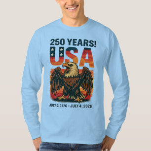 T-shirt États-Unis 250 Ans – Aigle chauve patriotique 4 ju