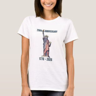 T-shirt États-Unis 250e anniversaire Statue de la Liberté 