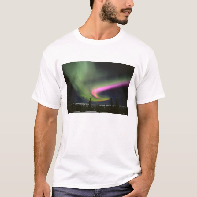 T-shirt États-Unis, Alaska, Chena Hot Springs. Aurora 2 (Devant)