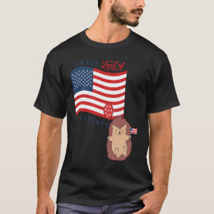 T-shirt Etats-Unis Amérique Sweet land Liberty animaux 1