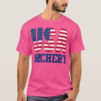 T-shirt Etats-Unis Avec Drapeau Américain Sport De Tir À L