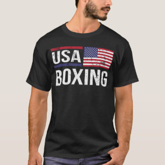 T-shirt États-Unis Boing Drapeau Américain Gym Entraînemen