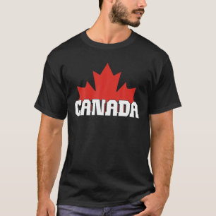 T-shirt États-Unis Canada Drapeau pour la fête canadienne