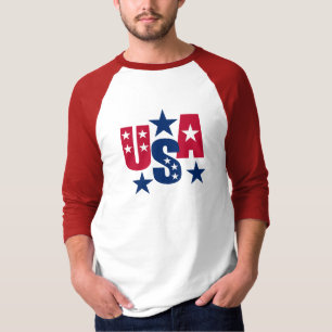 T-shirt États-Unis couleurs du drapeau américain