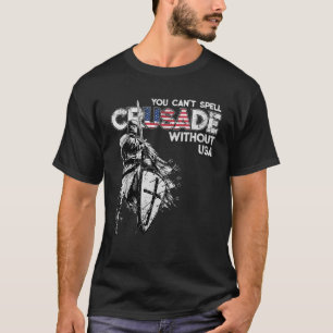 T-shirt Etats-Unis Croisade Design Chevaliers Templier Dra
