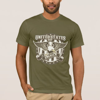 T-shirt États-Unis d'Amérique Aigle chauve Patriotique 