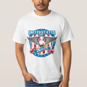 T-shirt États-Unis d'Amérique Bald Eagle Patriotique