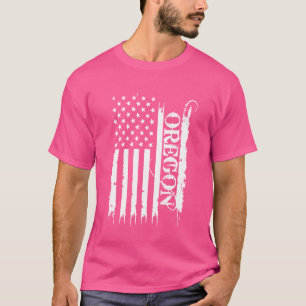 T-shirt États-Unis d'Amérique désistés avec le drapeau amé
