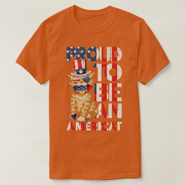 T-shirt États-Unis D'Amérique Patriotique 4 juillet (2) (Design devant)