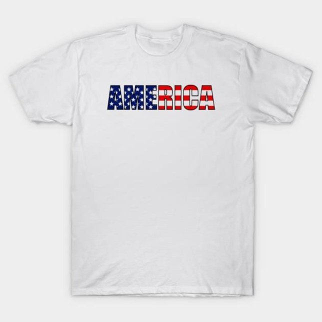 T-shirt États-Unis - Drapeau de l'Amérique (Créateur téléchargé)