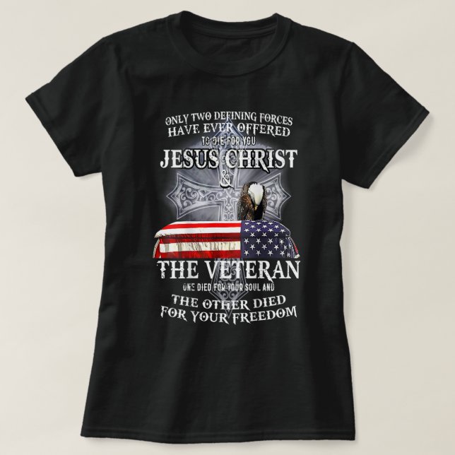 T-shirt États-Unis Drapeau Entièrement Vacciné Par Le Sang (Design devant)