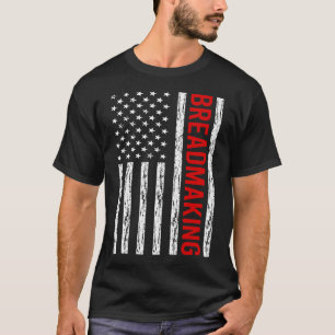 T-shirt États-Unis Drapeau fabrication de pain