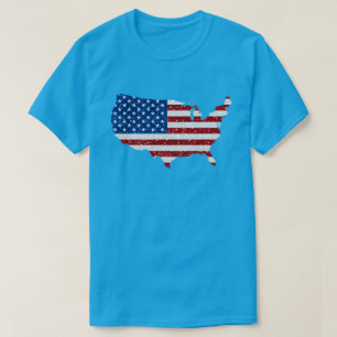 T-shirt États-Unis Drapeau Stars & Stripes Juillet 4 Parti