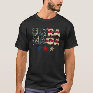 T-shirt États-Unis Drapeau Stars Ultra Maga Le Retour Du G