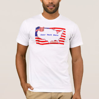 T-shirt États-Unis et drapeau
