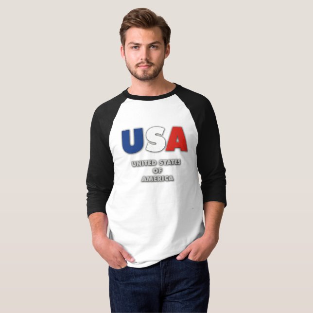 T-shirt États-Unis - États-Unis d'Amérique (Devant entier)