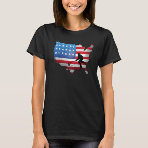 T-shirt États-Unis Hockey sur glace États-Unis Pratique Dr