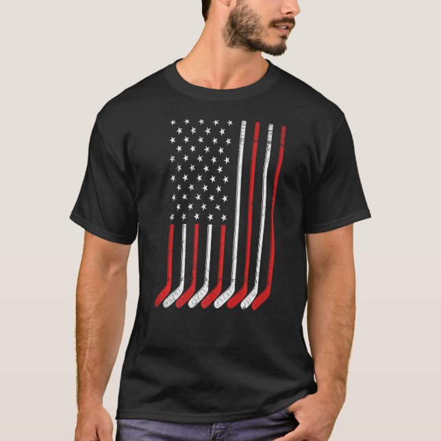 T-shirt États-Unis Hockey sur glace États-Unis Pratique Dr (Devant)