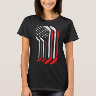 T-shirt États-Unis Hockey sur glace États-Unis Pratique Dr