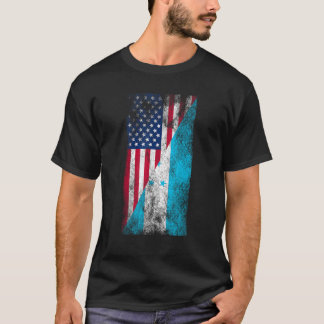 T-shirt États-Unis Honduras Drapeaux États-Unis d'Amérique
