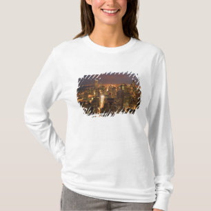 T-shirt États-Unis, Illinois, Chicago: Vue en soirée de