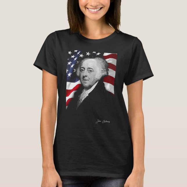 T-shirt États-Unis john adams Eyes (Devant)
