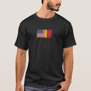 T-shirt États-Unis Mali drapeaux - États-Unis d'Amérique M