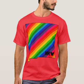 T-shirt États-Unis Nouveau Mexique arc-en-ciel