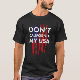T-shirt États-Unis patriotiques et non californiens