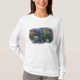 T-shirt États-Unis, Texas Hill Country. Bluebonnets et