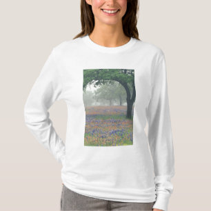 T-shirt États-Unis, Texas. Pinceau texan et bleuets