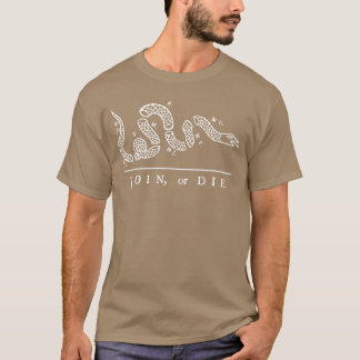 T-shirt États-Unis treize colonies rejoignent ou meurent S