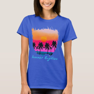 T-shirt Été 1980 Plage Retro Vibe